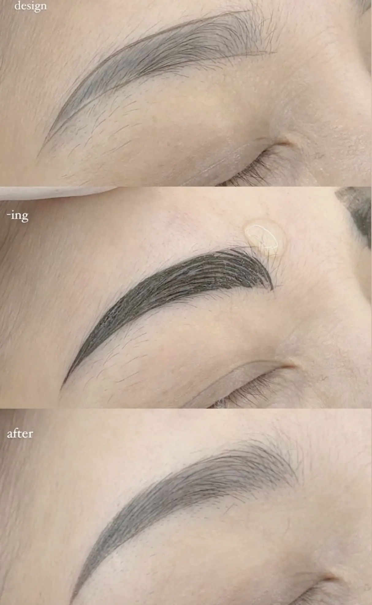 brow waxing healing time
